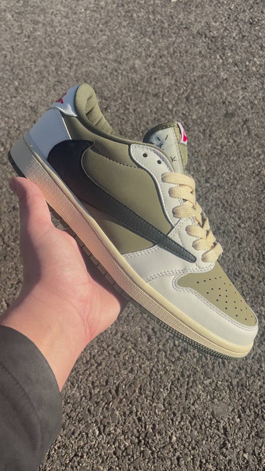 AIR JORDAN 1 TRAVIS SCOTT REVERSE OLIVE